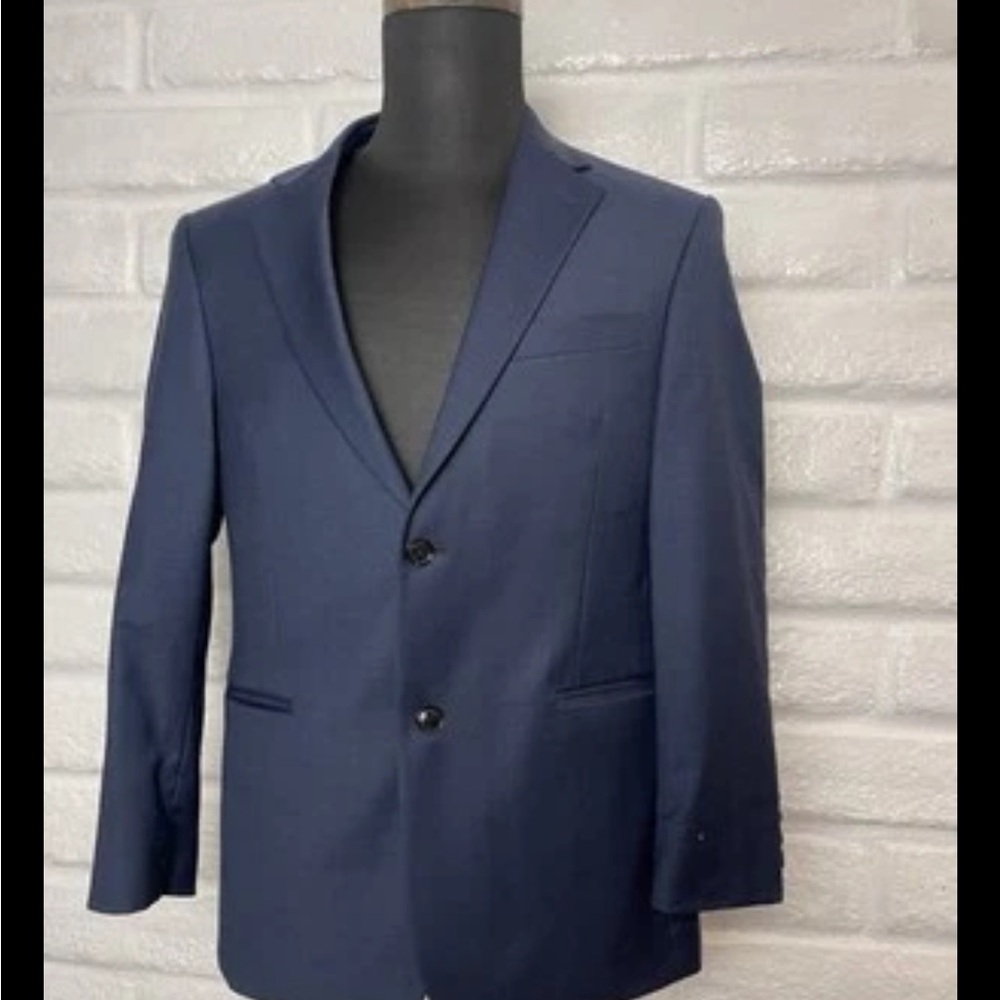 Tommy Hilfiger 38S Men's Navy Blue Wool Blend Suit Jacket Size **Pre-Owned**